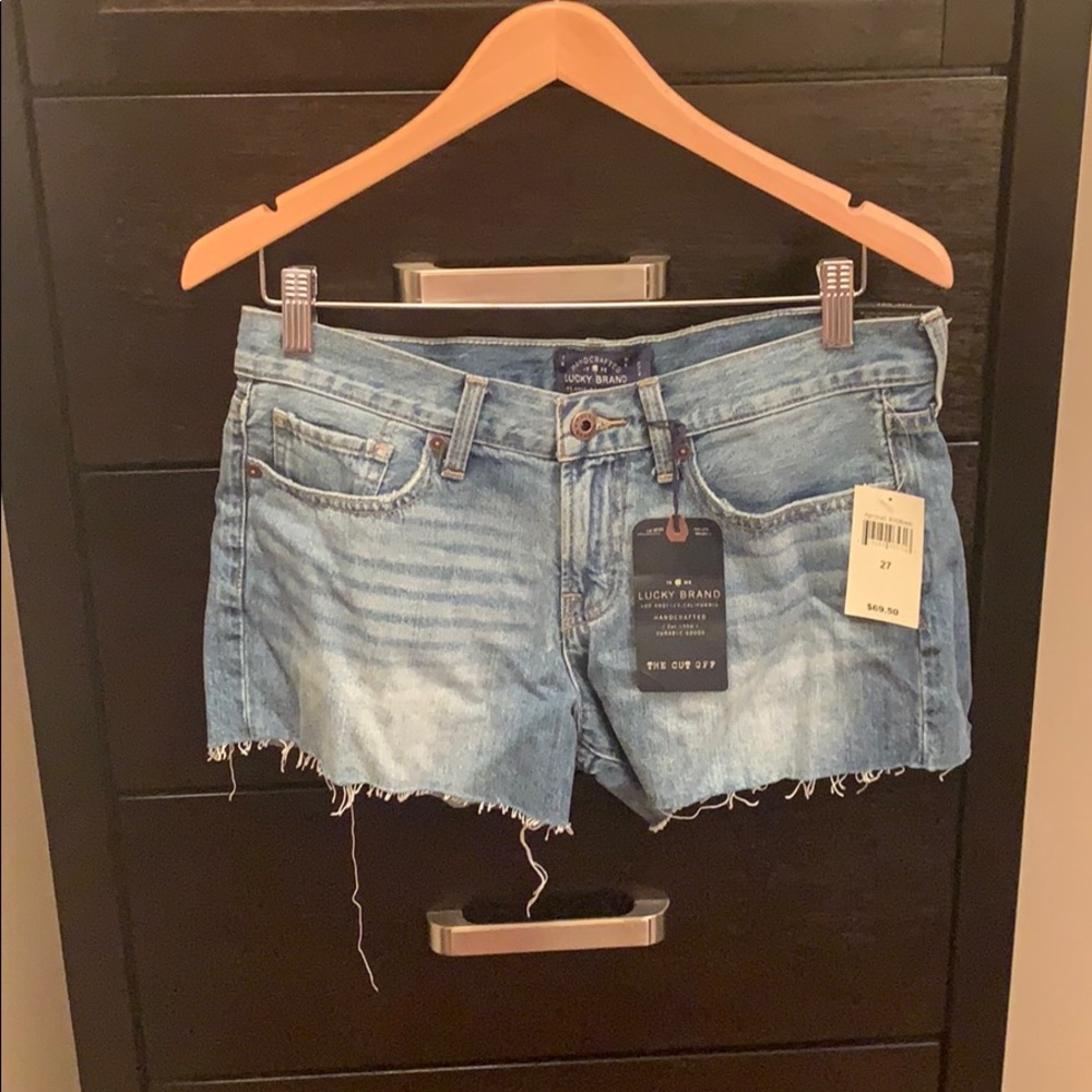 Lucky brand “the cut off” jean shorts
